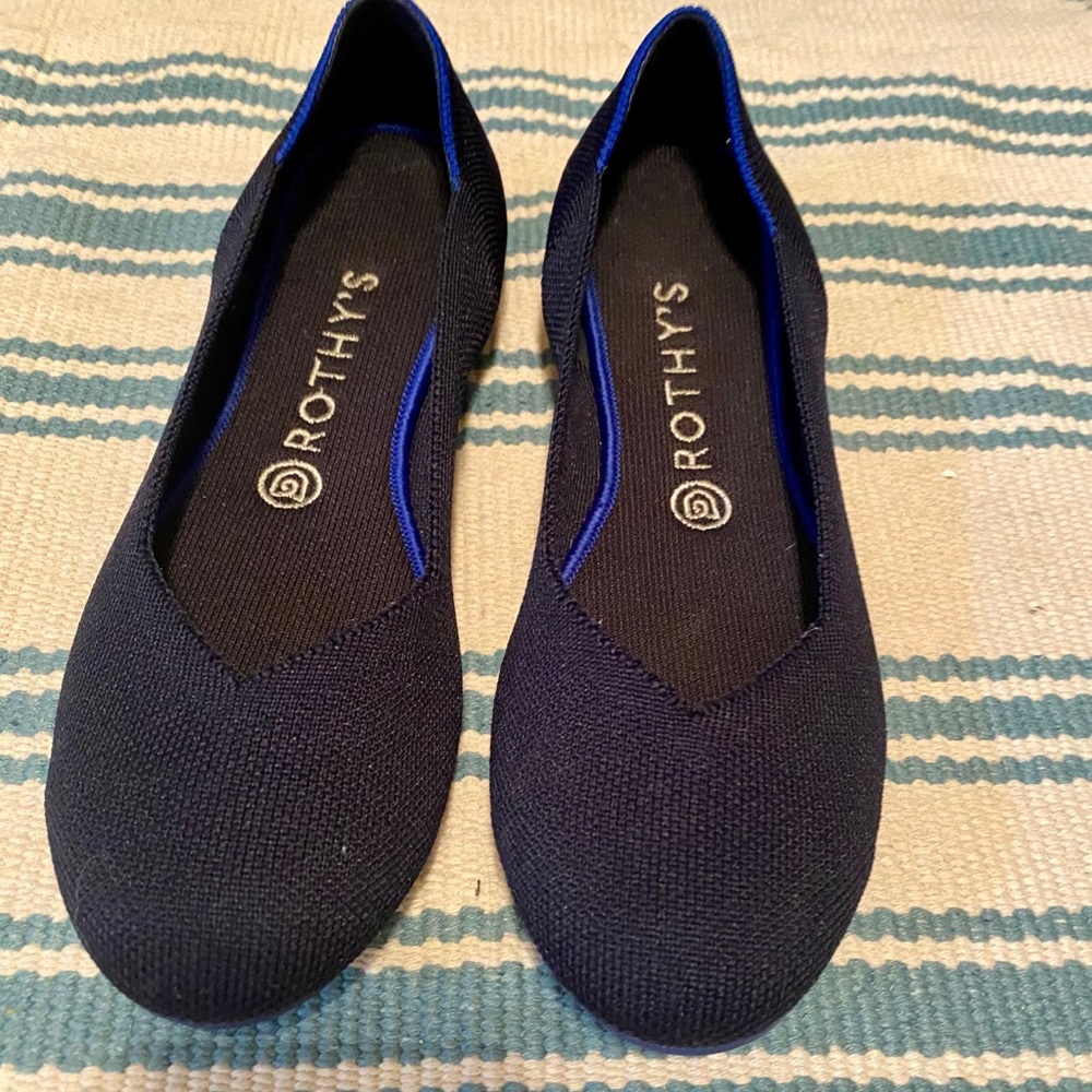Rothy’s Flat Maritime Navy Size 9